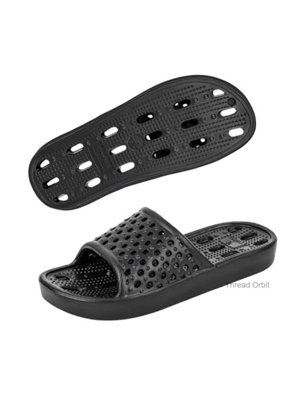 Non-Slip Quick-Dry Shower Sandals with Drain Holes for Men & Women